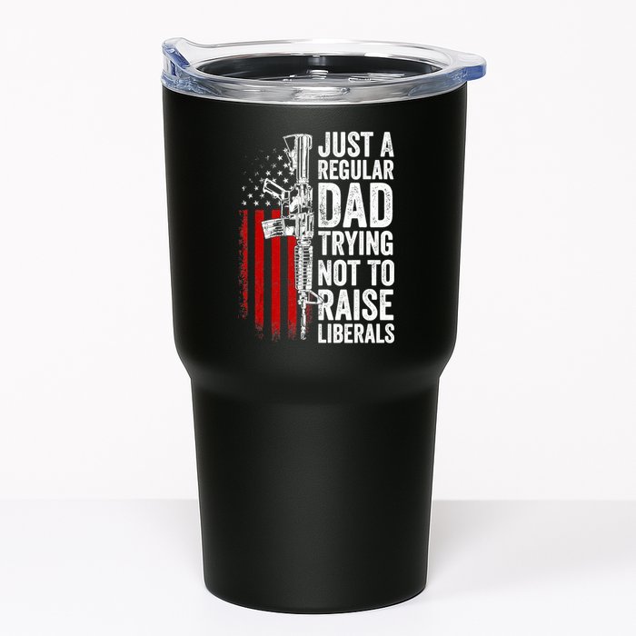 Mens Just A Regular Dad Trying Not To Raise Liberals Tumbler
