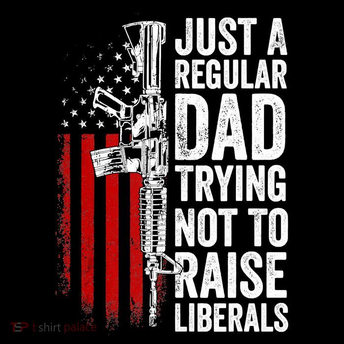 Mens Just A Regular Dad Trying Not To Raise Liberals Pom Pom 12in Knit Beanie