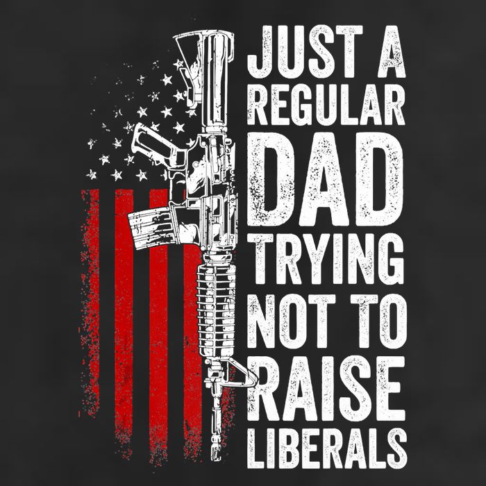 Mens Just A Regular Dad Trying Not To Raise Liberals Golf Towel