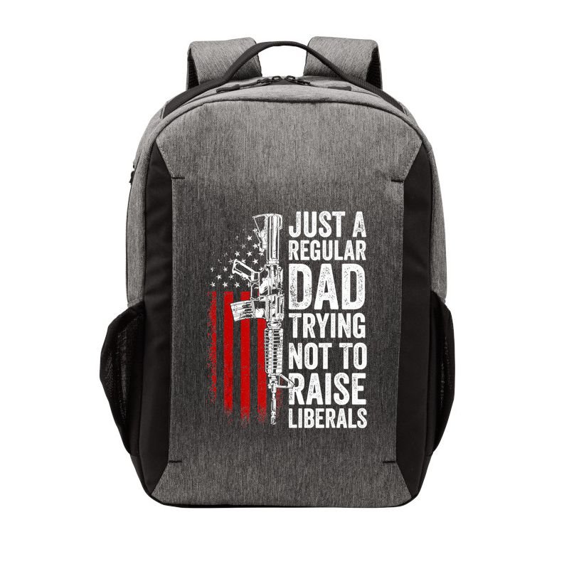 Mens Just A Regular Dad Trying Not To Raise Liberals Vector Backpack