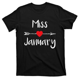 Miss January Birthday Month Celebration T-Shirt