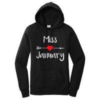 Miss January Birthday Month Celebration Women's Pullover Hoodie