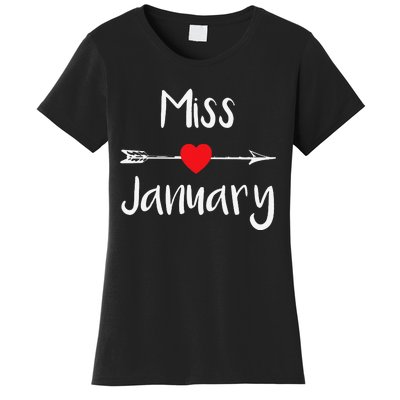 Miss January Birthday Month Celebration Women's T-Shirt