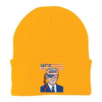 Merica Joe Biden 4th Of July Patriotic American Bandana Meaningful Gift Knit Cap Winter Beanie