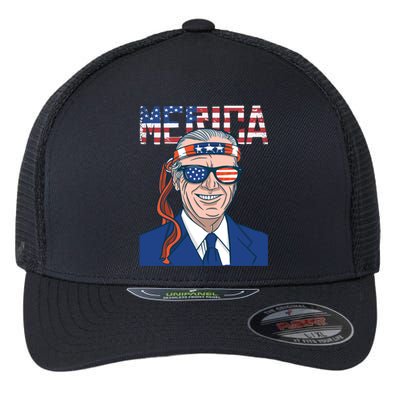 Merica Joe Biden 4th Of July Patriotic American Bandana Meaningful Gift Flexfit Unipanel Trucker Cap