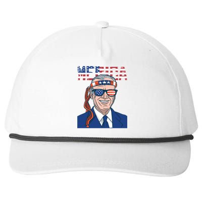 Merica Joe Biden 4th Of July Patriotic American Bandana Meaningful Gift Snapback Five-Panel Rope Hat