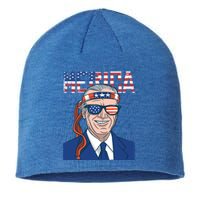 Merica Joe Biden 4th Of July Patriotic American Bandana Meaningful Gift Sustainable Beanie