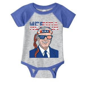 Merica Joe Biden 4th Of July Patriotic American Bandana Meaningful Gift Infant Baby Jersey Bodysuit