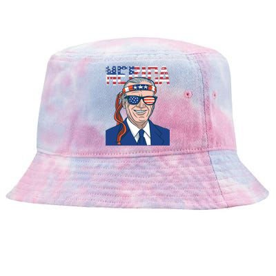 Merica Joe Biden 4th Of July Patriotic American Bandana Meaningful Gift Tie-Dyed Bucket Hat