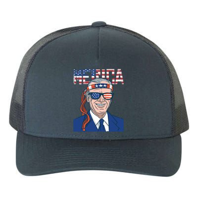 Merica Joe Biden 4th Of July Patriotic American Bandana Meaningful Gift Yupoong Adult 5-Panel Trucker Hat