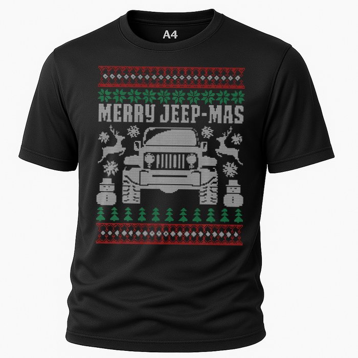 merry jeepmas buffalo plaid christmas xmas Cooling Performance Crew T-Shirt