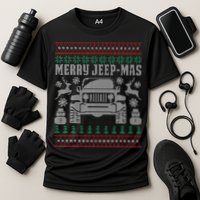 merry jeepmas buffalo plaid christmas xmas Cooling Performance Crew T-Shirt