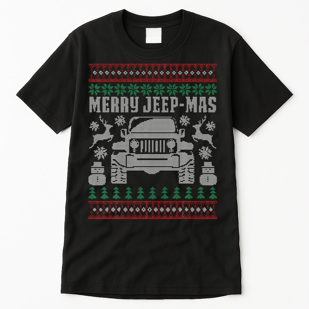 merry jeepmas buffalo plaid christmas xmas Tall T-Shirt