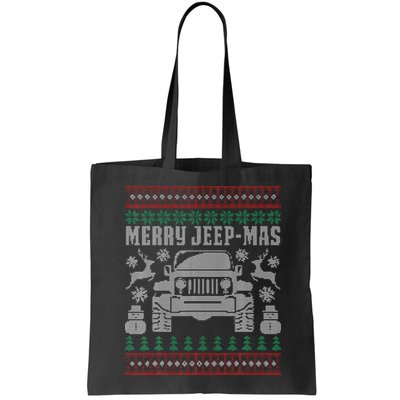merry jeepmas buffalo plaid christmas xmas Bag