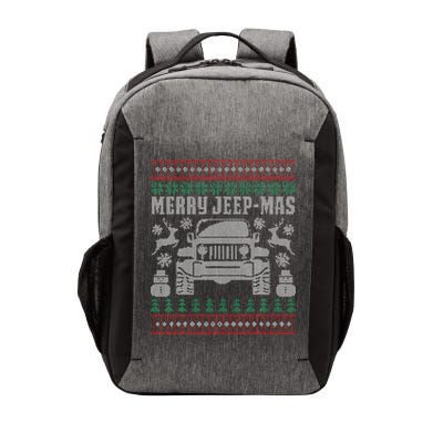 merry jeepmas buffalo plaid christmas xmas Vector Backpack