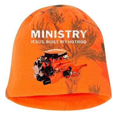 Ministry Jesus Built My Hotrod Kati - Camo Knit Beanie