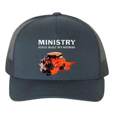 Ministry Jesus Built My Hotrod Yupoong Adult 5-Panel Trucker Hat