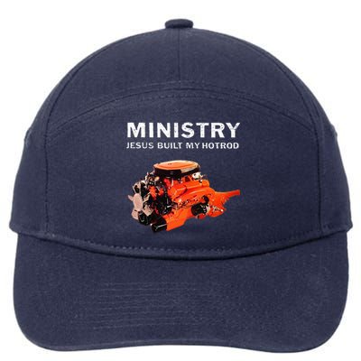 Ministry Jesus Built My Hotrod 7-Panel Snapback Hat