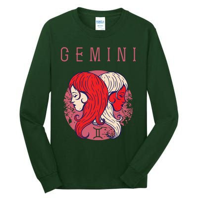 May June Birthday Gemini Astrological Sign Twin Zodiac Tall Long Sleeve T-Shirt