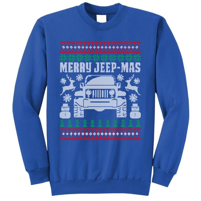 Merry Jeepmas Buffalo Plaid Christmas Xmas Funny Gift Gift Sweatshirt