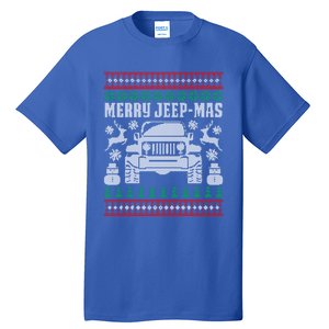 Merry Jeepmas Buffalo Plaid Christmas Xmas Funny Gift Gift Tall T-Shirt