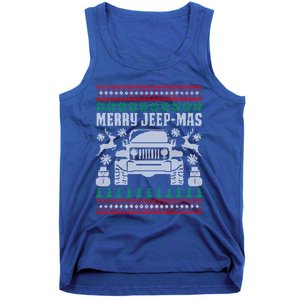 Merry Jeepmas Buffalo Plaid Christmas Xmas Funny Gift Gift Tank Top