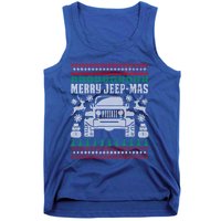 Merry Jeepmas Buffalo Plaid Christmas Xmas Funny Gift Gift Tank Top