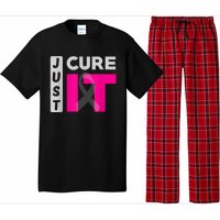 Motivation Just Cure It Ribbon Breast Cancer Awareness Pajama Set