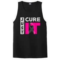 Motivation Just Cure It Ribbon Breast Cancer Awareness PosiCharge Competitor Tank