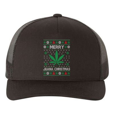 Merry Juana Christmas Ugly Christmas Sweater Yupoong Adult 5-Panel Trucker Hat