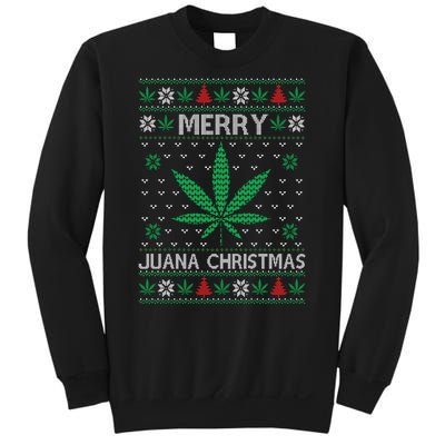 Merry Juana Christmas Ugly Christmas Sweater Sweatshirt