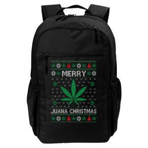 Merry Juana Christmas Ugly Christmas Sweater Daily Commute Backpack