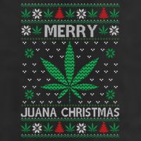 Merry Juana Christmas Ugly Christmas Sweater Adult Drive Performance Visor