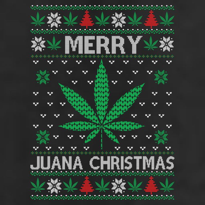 Merry Juana Christmas Ugly Christmas Sweater 11oz C Handle Ceramic Mug