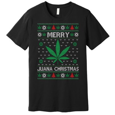 Merry Juana Christmas Ugly Christmas Sweater Premium T-Shirt