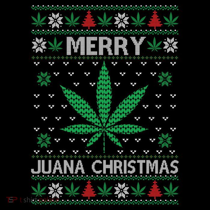 Merry Juana Christmas Ugly Christmas Sweater Premium T-Shirt