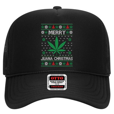 Merry Juana Christmas Ugly Christmas Sweater Trucker Hat