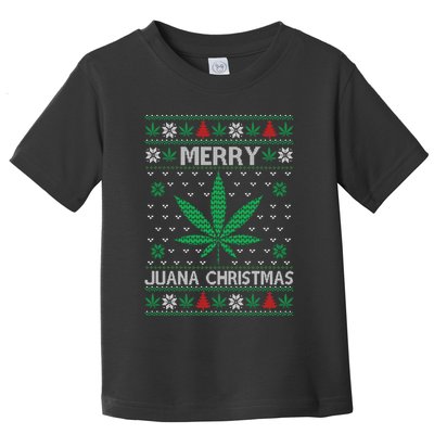 Merry Juana Christmas Ugly Christmas Sweater Toddler T-Shirt