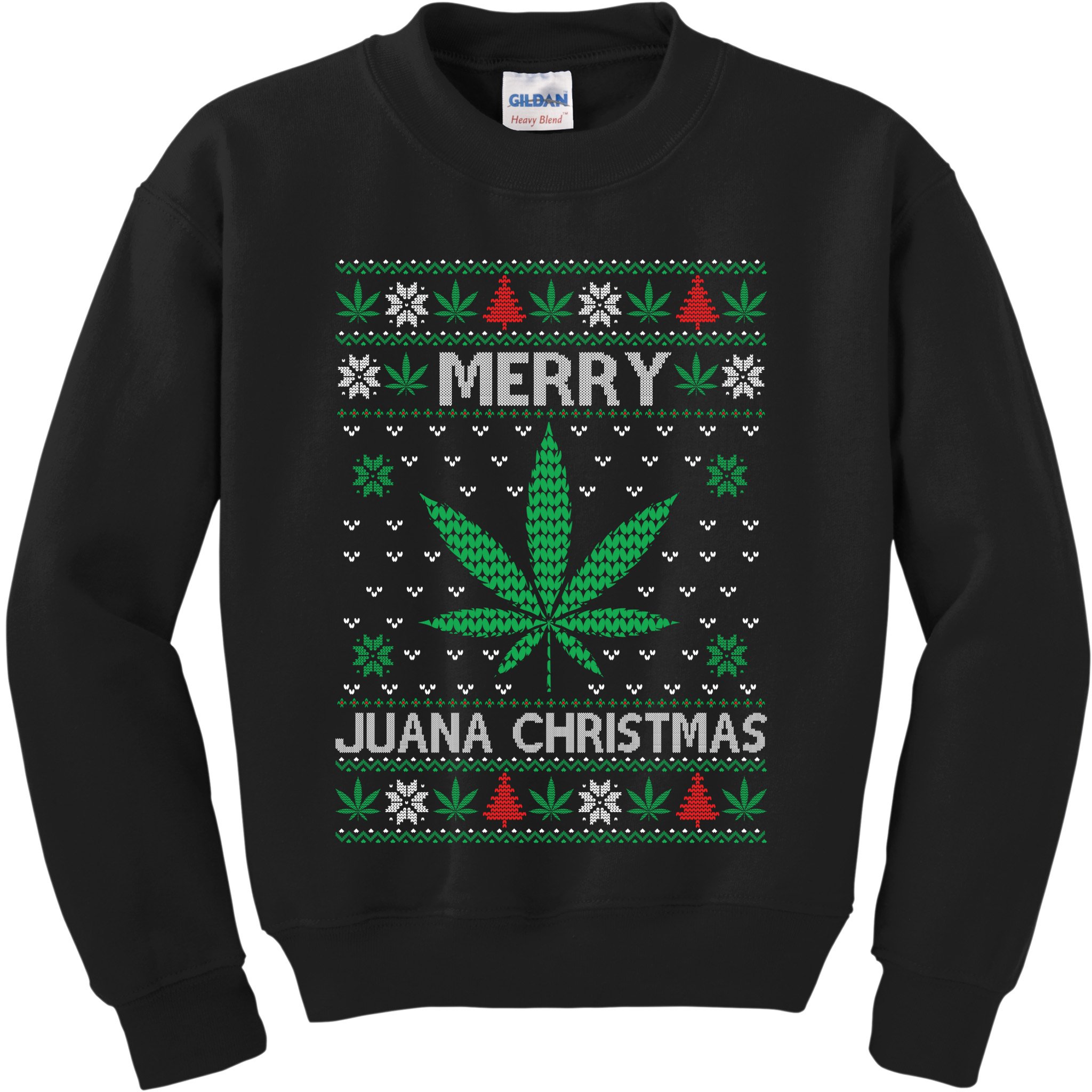 Merry Juana Christmas Ugly Christmas Sweater Kids Sweatshirt