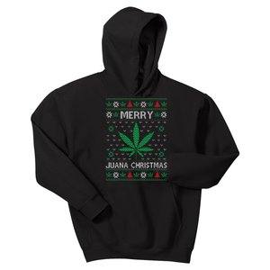 Merry Juana Christmas Ugly Christmas Sweater Kids Hoodie