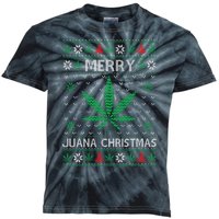 Merry Juana Christmas Ugly Christmas Sweater Kids Tie-Dye T-Shirt