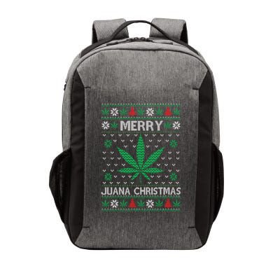 Merry Juana Christmas Ugly Christmas Sweater Vector Backpack