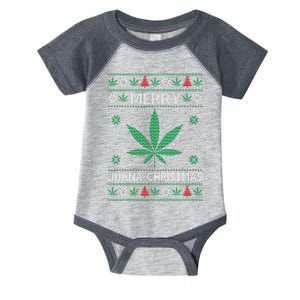 Merry Juana Christmas Ugly Christmas Sweater Infant Baby Jersey Bodysuit