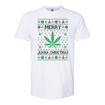 Merry Juana Christmas Ugly Christmas Sweater Softstyle CVC T-Shirt