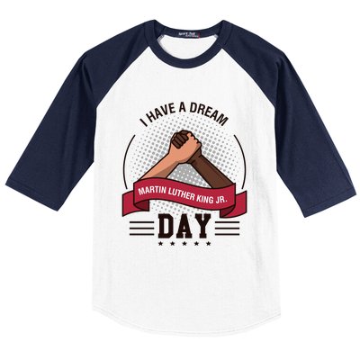 MLK JR Day His Dream Is My Dream Baseball Sleeve Shirt