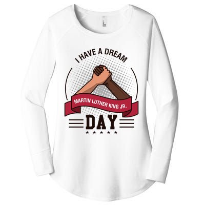 MLK JR Day His Dream Is My Dream Women's Perfect Tri Tunic Long Sleeve Shirt