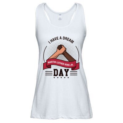 MLK JR Day His Dream Is My Dream Ladies Essential Flowy Tank