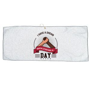 MLK JR Day His Dream Is My Dream Large Microfiber Waffle Golf Towel