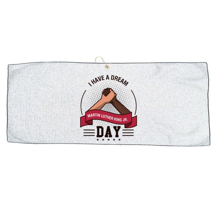 MLK JR Day His Dream Is My Dream Large Microfiber Waffle Golf Towel