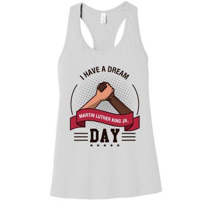 MLK JR Day His Dream Is My Dream Women's Racerback Tank